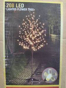 lot 27 image: LED Lighted Flower Tree 6