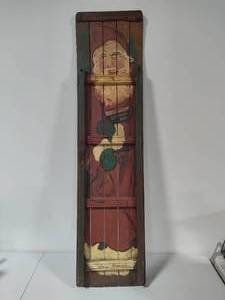 lot 109 image: Hand Painted Wood Sled