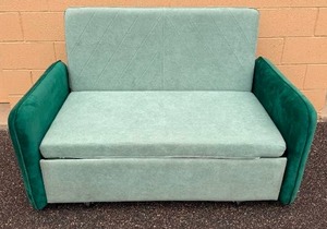 Homily Green Convertible Sleeper Sofa with USB Plug