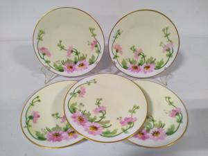 lot 70 image: Selesia Handpainted Porcelain Bread Plates