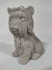lot 90 image: Concrete Terrier Yard Decor