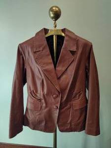 lot 36 image: Brown Leather Jacket Colleen Lopez 1X