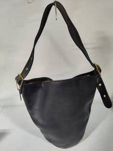 lot 151 image: Coach Bucket Purse wGold Accents