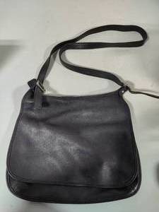 lot 152 image: Coach Black Leather Shoulder Bag