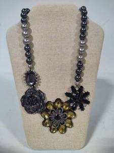 lot 166 image: Iman Stone & Beaded Designer Necklace