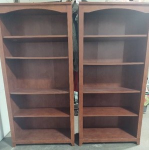 lot 192 image: Two Cherry Wood Bookcases