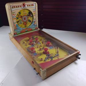 Vintage State Fair "Strength Tester" Pinball Machine from 1950's