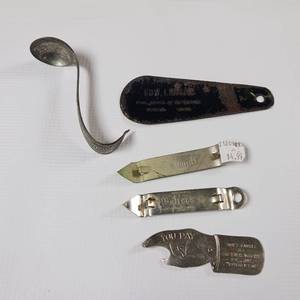 lot 11 image: Vintage Metal can openers, spin to see who pays