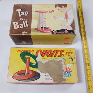 lot 15 image: Vintage Games  Tap a Ball and Quoits