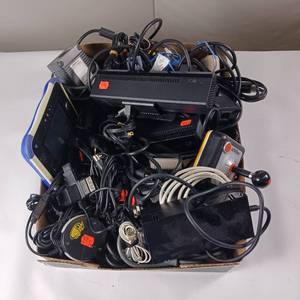 lot 50 image: Heavy box of misc.Vintage Electronics gear
