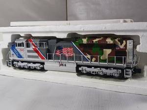 lot 86 image: Electric Train  Rail King Model Spirit of the Union Pacific  representing all military branches