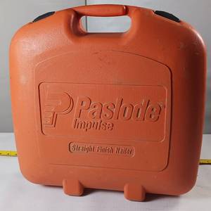lot 111 image: Paslode straight finish nailer with carrying case