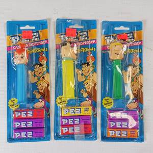 lot 121 image: PEZ Candy and Dispenser Collection featuring Flintstones Characters