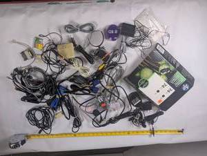 lot 145 image: Cables, cords and HP printer ink  Bulk Lot