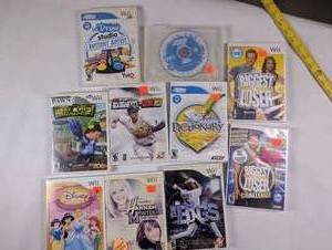 lot 163 image: Lot of 10 Wii Games