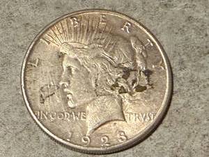 lot 8 image: 1923 S Peace Dollar