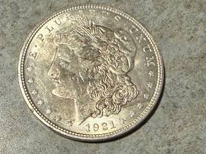 lot 10 image: 1921 D Morgan Dollar