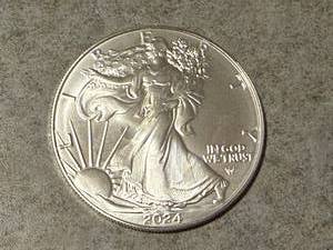 lot 11 image: 2024 Walking Liberty 1 oz Silver Coin