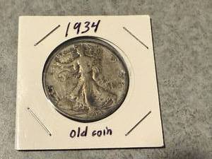 lot 20 image: 1934 Walking Liberty Half Dollar