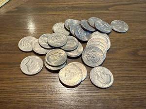 lot 52 image: Kennedy Half Dollars $14.50 Face Value