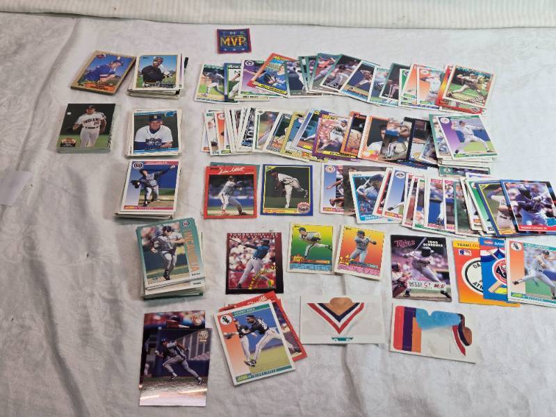 lot 37 image: Misc. Lot of Baseball Trading Cards primarily from the early 1990s.