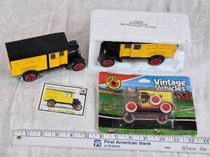 lot 9 image: AMF National Motor Museum Mint 1924 Chevy Series H 1-Ton Truck and ShopRite Vintage Vehicles 1913 Model T Van