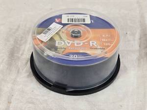 lot 74 image: Verbatim 30 Pack DVD-R 4.7GB 16x LightScribe Discs