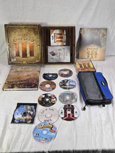 lot 78 image: Age of Empires III Collectors Edition with Game Discs (Missing 1) and Art Book, Plus Various PC Games