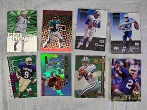 lot 58 image: Lot of 9 Football Cards Featuring Mark Brunell, John Elway, Troy Aikman, and Eddie George