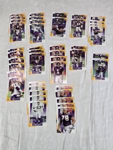 lot 85 image: Lot of Minnesota Vikings 2001 Upper Deck Featuring Randy Moss, Cris Carter, and Daunte Culpepper and Others