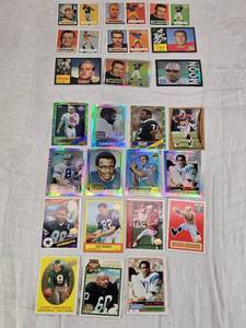lot 92 image: Lot of Topps Archives and Topps Archives Reserve Football Cards Featuring Walter Payton, John Unitas, and Paul Hornung