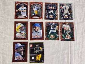 lot 95 image: Lot of Mostly Donruss Preffered Football Cards Featuring Players like Deion Sanders, Tim Brown, Keyshawn Johnson and Troy Aikman
