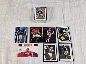 lot 102 image: Lot of 2001 Fleer Premium with some Fleer Mystique Football Cards Featuring Chad Johnson, Daunte Culpepper, Antonio Freeman, and Others