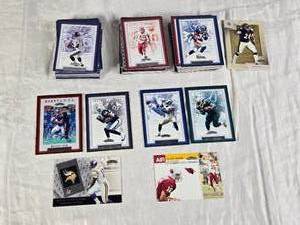 lot 103 image: Large Lot of Fleer 2002 Football Cards Featuring Players Like Daunte Culpepper and Michael Vick, 2002 Fleer Showcase
