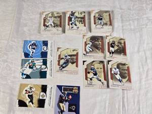 lot 125 image: Lot of 2002 Fleer Flair Football Cards Featuring Edgerrin James, Donovan McNabb, Deuce McAllister, and Marshall Faulk