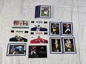 lot 133 image: Lot of 10 Football Cards Featuring Tom Brady, Brett Favre, Kurt Warner, and Jerome Bettis