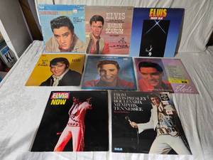lot 171 image: Elvis Presley Vinyl Record Collection - Harum Scarum, Moody Blue, Lets Be Friends, Elvis Now and More