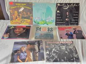 lot 176 image: Vinyl Records Featuring Neil Sedaka, Beach Boys, and Village People