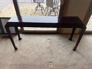 lot 28 image: Wood Buffet Table