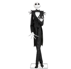 lot 7 image: Jack Skellington 6ft Animatronic Decoration