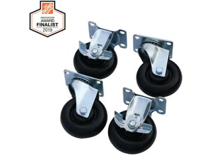 lot 10 image: Husky 4 in. Caster Kit for Regular Duty Steel Garage Base Cabinets