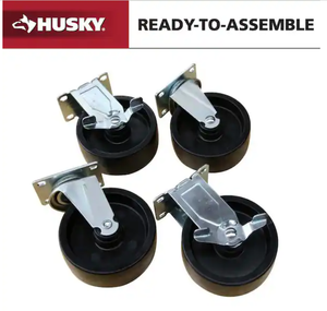 lot 11 image: 5 in. Caster Kit for Ready-to-Assemble Steel Garage Base Cabinets