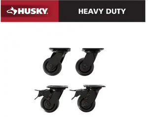 lot 13 image: 4 in. Caster Kit for Heavy Duty Welded Steel Garage Base Cabinets
