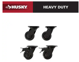lot 14 image: 4 in. Caster Kit for Heavy Duty Welded Steel Garage Base Cabinets