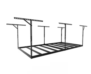 lot 15 image: 48 IN. W X 96 IN. D Black Overhead Garage Storage Rack