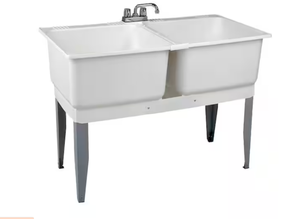 lot 25 image: Mustee 46 in. x 34 in. Plastic Laundry Tub