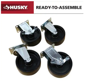 lot 49 image: 5 in. Caster Kit for Ready-to-Assemble Steel Garage Base Cabinets