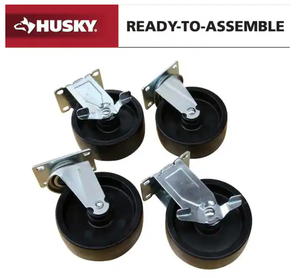 lot 50 image: 5 in. Caster Kit for Ready-to-Assemble Steel Garage Base Cabinets