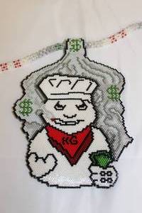 lot 93 image: Hand Beadwork Medallion and Neckles