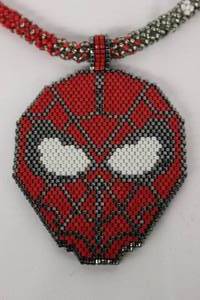 lot 97 image: Hand Beadwork Medallion and Neckles